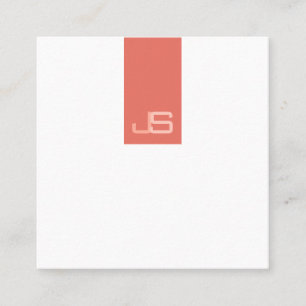 Modern Monogram Elegant ontworpen Sjabloon Vierkante Visitekaartje