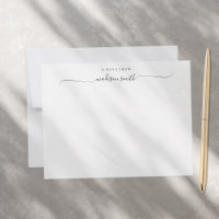 Modern Monogram Elegant Script Calligrafie Naam