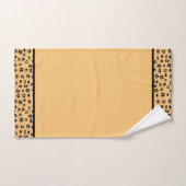 Modern Monogram en Luipaard Patroon Bad Handdoek (Handdoek)