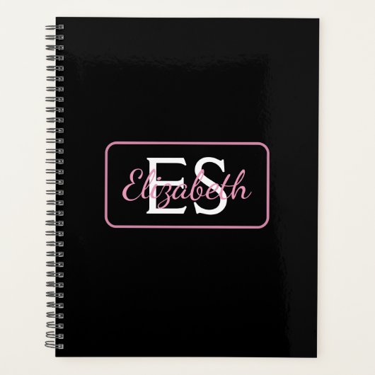Modern Monogram en Naam Planner (Voorkant)