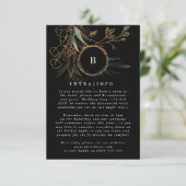 MODERN Monogram Eucalyptus ONYX - Gegevens INFO Informatiekaartje (Staand voorkant)