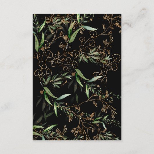 MODERN Monogram Eucalyptus ONYX - Gegevens INFO Informatiekaartje (Achterkant)