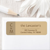 Modern Monogram Family - Retouradreslabels Etiket (Insitu)