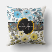  modern monogram Floral #6 Kussen (Achterkant)