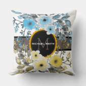 modern monogram Floral #6 Kussen (Voorkant)