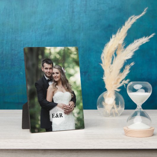 Modern Monogram Fotoplaat (Zijkant)