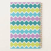 Modern monogram geometrisch patroon planner (Achterkant)