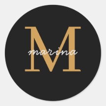 Modern monogram gepersonaliseerd