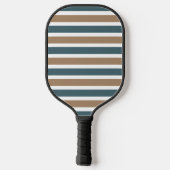 Modern monogram gestreept pickleball paddle (Achterkant)