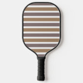Modern monogram gestreept pickleball paddle (Achterkant)