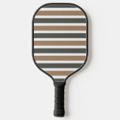 Modern monogram gestreept pickleball paddle (Achterkant)