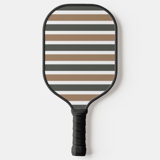 Modern monogram gestreept pickleball paddle (Achterkant)