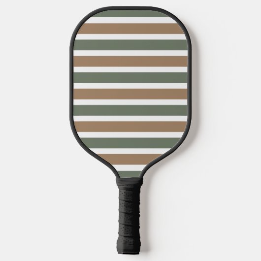 Modern monogram gestreept pickleball paddle (Achterkant)