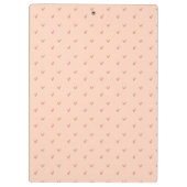 Modern Monogram Gold Pattern  Rustic Klembord (Achterkant)