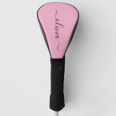 Modern Monogram Golf Head Cover (Voorkant)