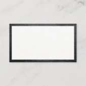 Modern Monogram | Goud en leder Visitekaartje (Achterkant)