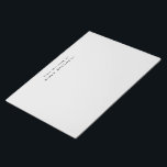 Modern Monogram Grijs Briefpapier Eenvoudig Notitieblok<br><div class="desc">Eenvoudig grijs gepersonaliseerd notitieblok. Ruimte voor herinneringen,  snelle notities en lijsten om op koers te blijven.</div>