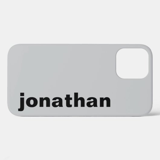 Modern Monogram Grijs Case-Mate iPhone Case (Achterkant (horizontaal))