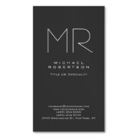 Modern Monogram Grijs Wit Minimalist