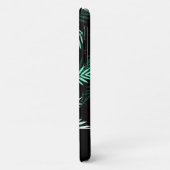 Modern Monogram Groen Blad Patroon Case-Mate iPhone Case (Achterkant/links)
