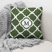 Modern Monogram groen patroon
