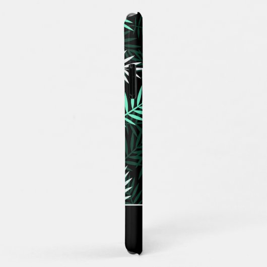 Modern monogram groene bladeren patroon Case-Mate iPhone case (Achterkant/rechts)