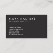 Modern Monogram | Houtsim Visitekaartje (Achterkant)