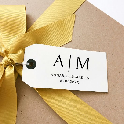 Modern, Monogram, Huwelijkszegel Rubberstempel