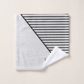 Modern Monogram in Lijnkunst Bad Handdoek (Wasdoekje)