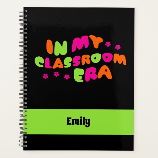 Modern monogram in mijn klaslokaal Era Planner (Voorkant)