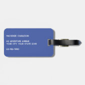 Modern Monogram Initiaal Bagagelabel (Achterkant horizontaal)