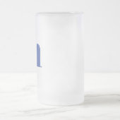 Modern Monogram Initiaal Beer Matglas Bierpul (Center)