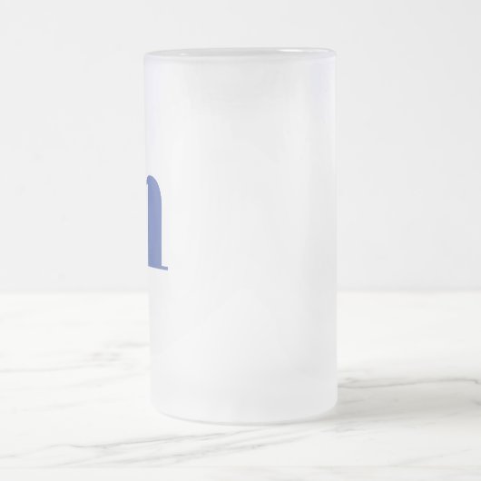 Modern Monogram Initiaal Beer Matglas Bierpul (Center)