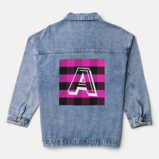 Modern Monogram Initiaal Custom Denim Jacket