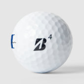 Modern Monogram Initiaal en Naam Gepersonaliseerd Golfballen (Logo)