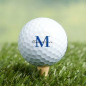 Modern Monogram Initiaal en Naam Gepersonaliseerd Golfballen (Insitu Shirt)
