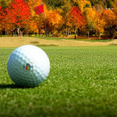 Modern monogram initiaal gekleurde letter B Golfballen