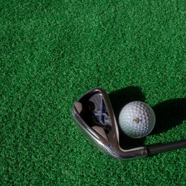 Modern monogram initiaal gekleurde letter C Golfballen