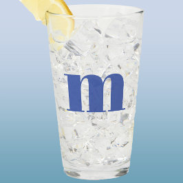Modern Monogram Initiaal Glas