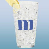 Modern Monogram Initiaal Glas