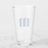 Modern Monogram Initiaal Glas (Achterkant)