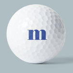 Modern Monogram Initiaal Golfballen<br><div class="desc">Moderne kleine hoesje typografie minimalistisch ontwerp van het monogram initiaal,  dat kan worden gewijzigd om zich aan te passen.</div>