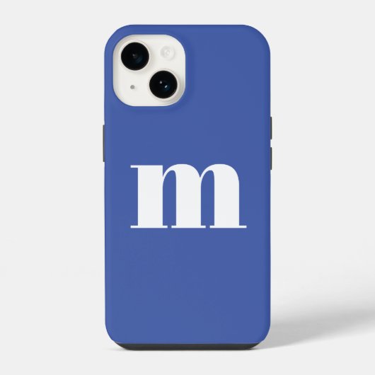 Modern Monogram Initiaal iPhone Hoesje (Achterkant)