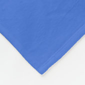 Modern Monogram Initiaal Letter Cute Bright Blue Fleece Deken (Hoek)