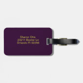 Modern monogram Initiaal letter O Bagagelabel (Achterkant horizontaal)