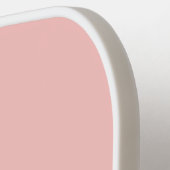 Modern Monogram Initiaal Letter Pastel Roze Sinaas Pickleball Paddle (Links Detail)