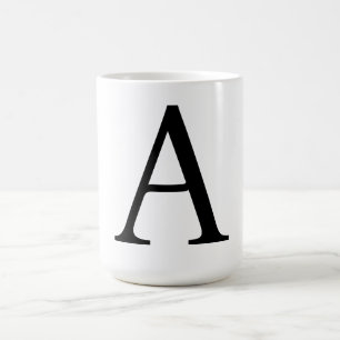 Modern Monogram Initiaal Letter Trendy Koffiemok