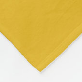 Modern Monogram Initiaal Letter Vibrant Yellow Fleece Deken (Hoek)