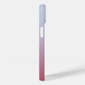 Modern Monogram Initiaal Roze Blauw Gradiënt Case-Mate iPhone Case (Achterkant / Rechts)