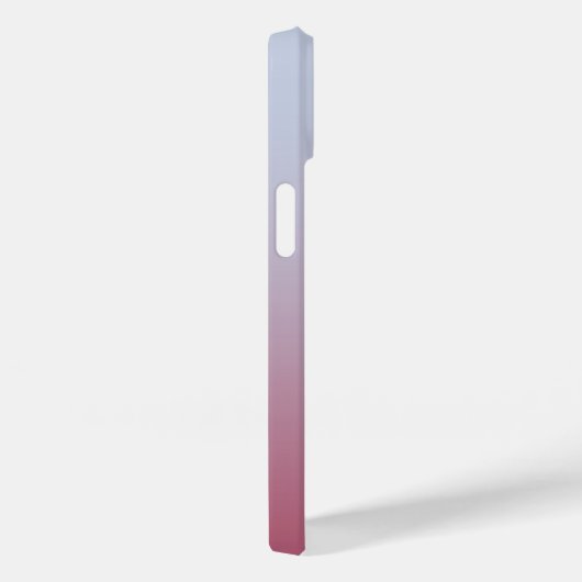 Modern Monogram Initiaal Roze Blauw Gradiënt Case-Mate iPhone Case (Achterkant / Rechts)